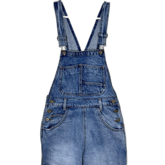 J. Galt Denim Carpenter Overalls Women S 100 % Cotton Wide-Leg Vintage Y2K - Picture 3 of 8